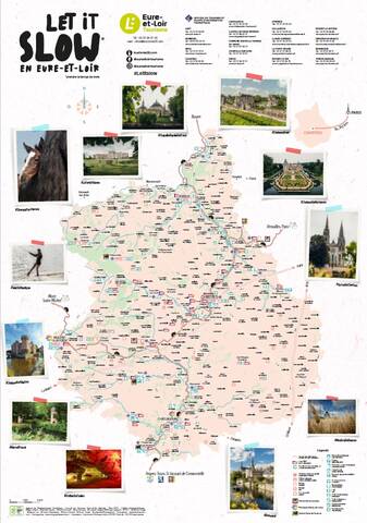 Carte touristique d'Eure-et-Loir