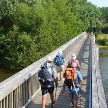 La passerelle de Vouvray sur le Loir